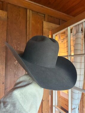 American Hat Company Steel Gray 7x Cowboy Hat Size 6 7/8